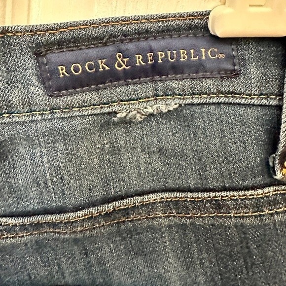 Rock & Republic Skinny Jeans Blue Denim Size 4 - Picture 8 of 10